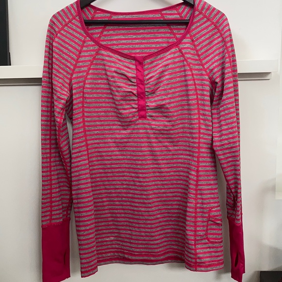 Lululemon Run Striped Long Sleeve